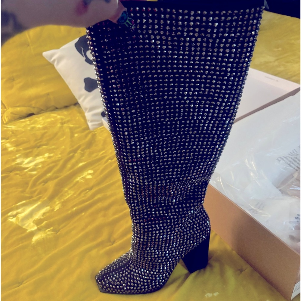 Blinged out boots